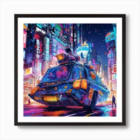 Futuristic City 17 Art Print