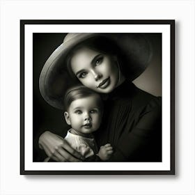 Mother And Child Happy Mother's Day 23 Art Print