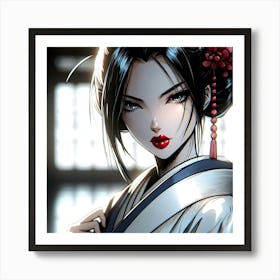 Geisha Creative Illustration Artwork 56 Poster