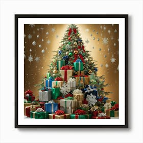 Leonardo Phoenix 10 A Majestic Christmas Tree Stands Tall Ador 0 Art Print