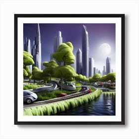 Garden of the future no.1 Art Print