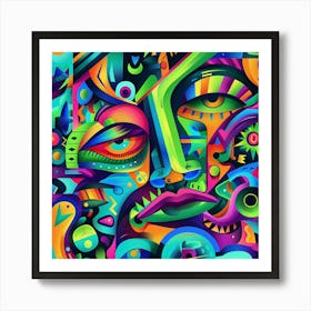 Vibrant Uhd Hyper Detailed Illustration That C 43 Art Print