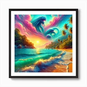 Psychedelic Painting Art Print