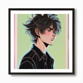 Samurai Boy Art Print