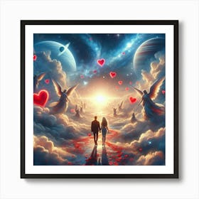 Love In The Sky Art Print