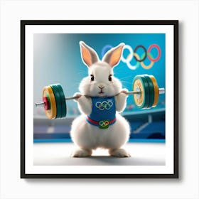 Rabbit At The Olympics Art Print