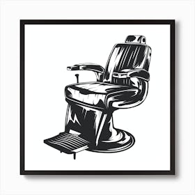 Barber Chair Art Print