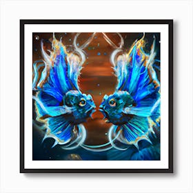 Painted Pisces Art Print