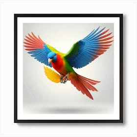 Colorful Parrot 1 Art Print