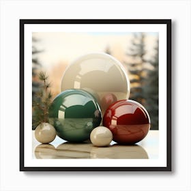 Christmas Ornaments 15 Art Print