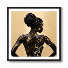 Portrait Of A Black Woman 5 Art Print