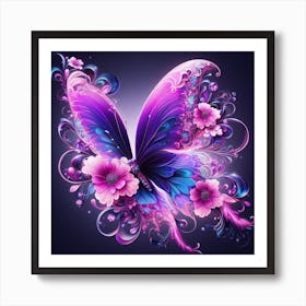 Butterfly Hd Wallpaper Art Print