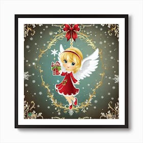 Christmas Angel 6 Art Print