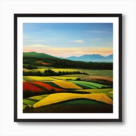 Farm Landscape Art Print