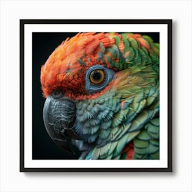 Portrait Of A Parrot 5 Art Print