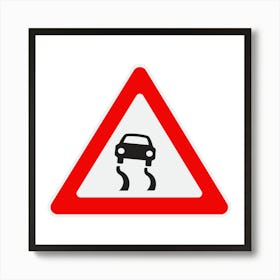 Road Sign.A fine artistic print that decorates the place.23 Art Print
