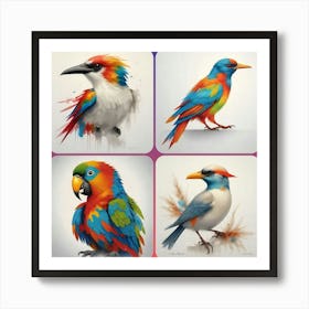 Parrots Art Print