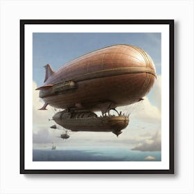 Leonardo Diffusion Xl Airship 1 Art Print