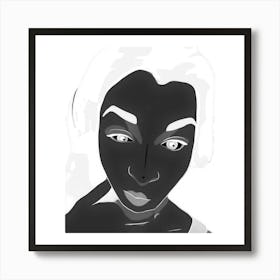 Black And White Portrait Art Print