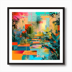 'Tropical Garden' Art Print