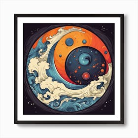 Yin Yang Yin Art Print