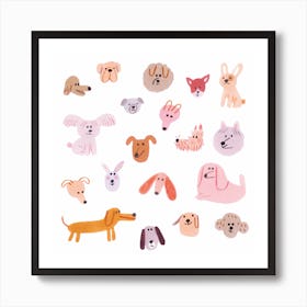 Dogs30x30 Art Print