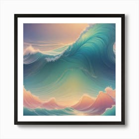 Ocean Waves 1 Art Print