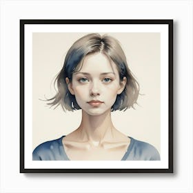 Portrait Of A Girl 12 Art Print