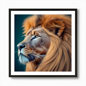 Lion Portrait Art Print