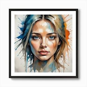 Portrait Of A Woman 74 Art Print