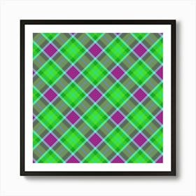 Plaid Fabric 170 Art Print