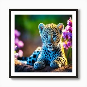 Leopard Cub Art Print