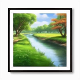 Landscape Painting 185 Art Print