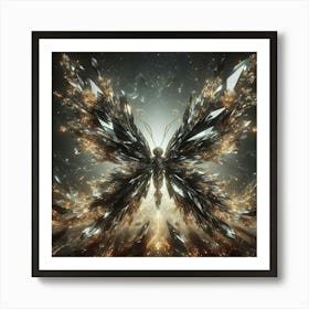 Crystal Butterfly Art Print