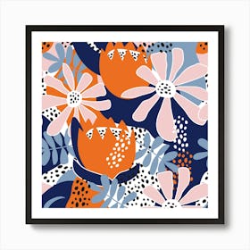 Floral Pattern 28 Art Print