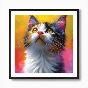 Calico Cat Art Print