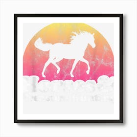 Horse And Treasure Hunting Women Or Girls Horses Art Print