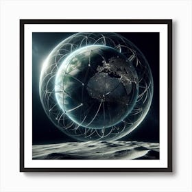 Earth In Space 35 Art Print