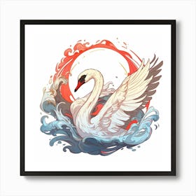 Swans Art Print