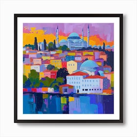 Abstract Travel Collection Istanbul Turkey 1 Art Print