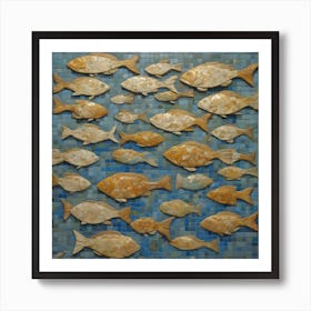 A flock of fish Art Print