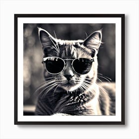 Cat In Sunglasses 9 Art Print