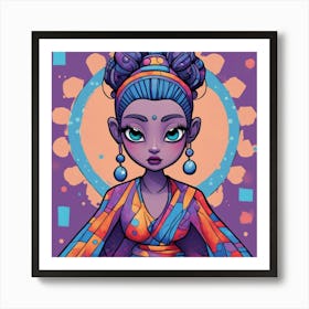 Asian Girl 14 Art Print