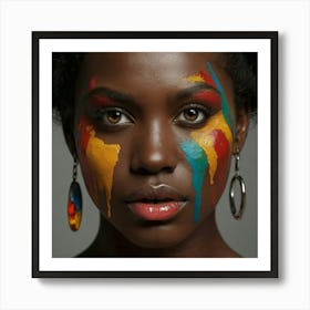 Portrait Of African American Woman 1 Art Print