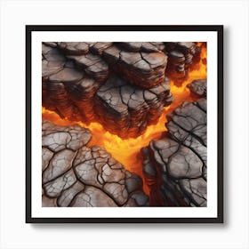 Lava Rock Art Print