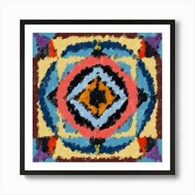 Illuminated Patterns Mandala Art Print