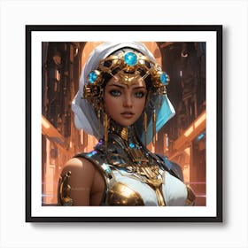 Absolute Reality V16 Arab Hydropunk Princess Science Fiction H 3 Art Print