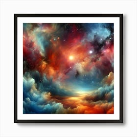 Cosmic Whirl 2 Art Print