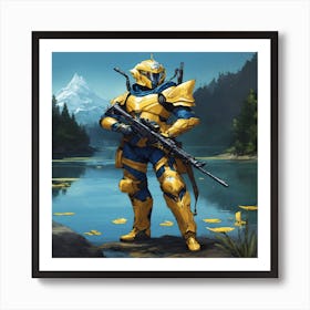 Knight In Armor Art Print