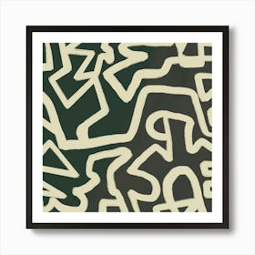 Fragmented Shapes Art Print